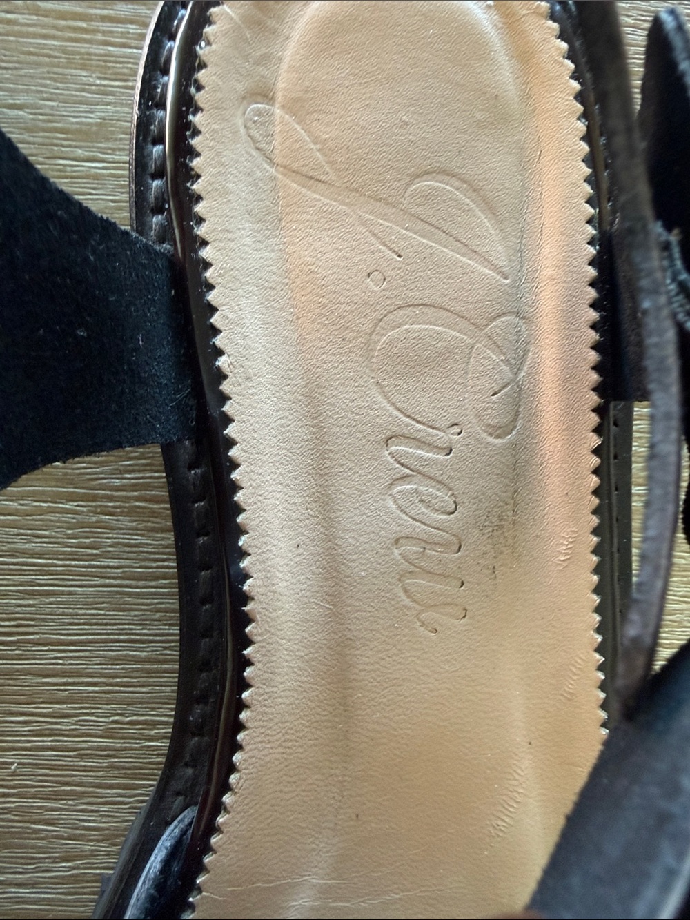 J. Crew Women's Dark Brown Patent Fisherman Sandals with Gold Buckle. Women’s 8 - Picture 3 of 11